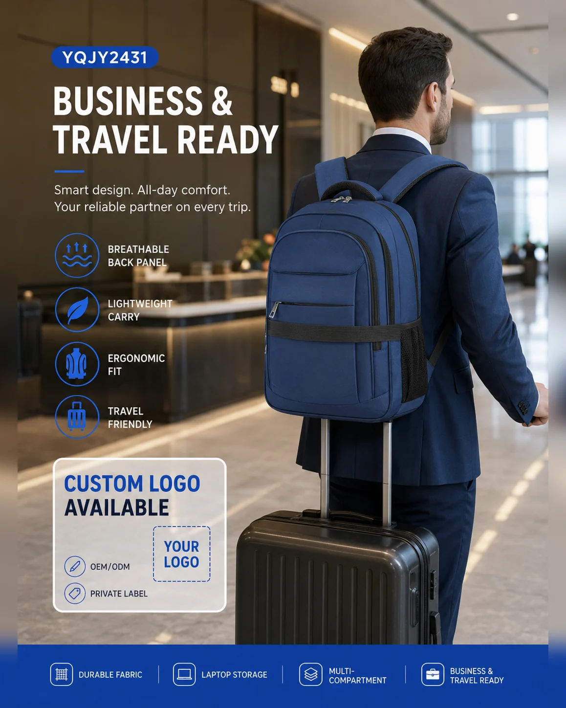 YQJY2431 Business Commuter Backpack 3