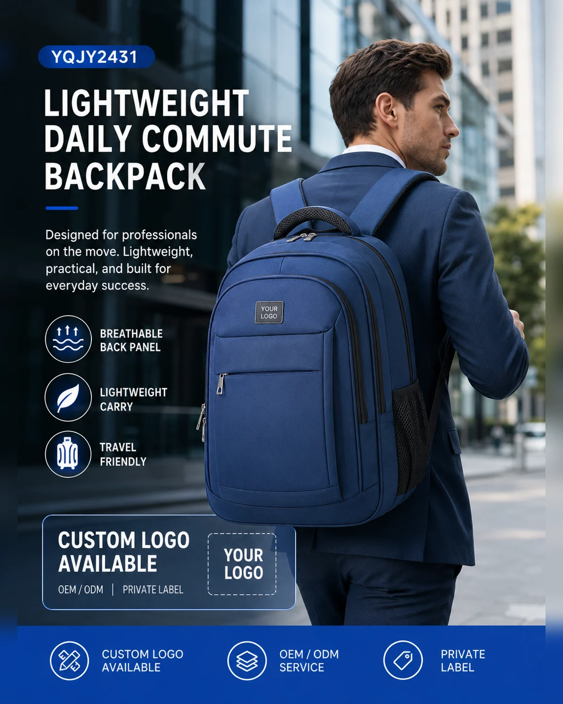 YQJY2431 Business Commuter Backpack 6