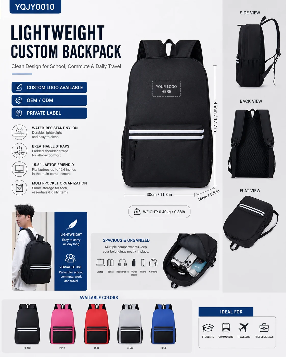 YQJY0010 School and Travel Backpack