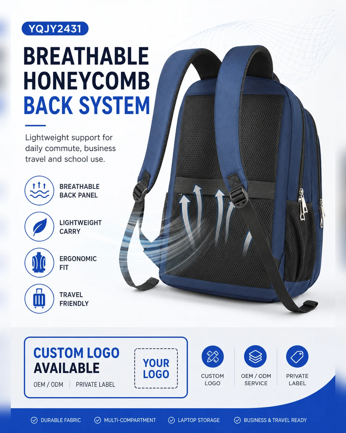 YQJY2431 Business Commuter Backpack 2